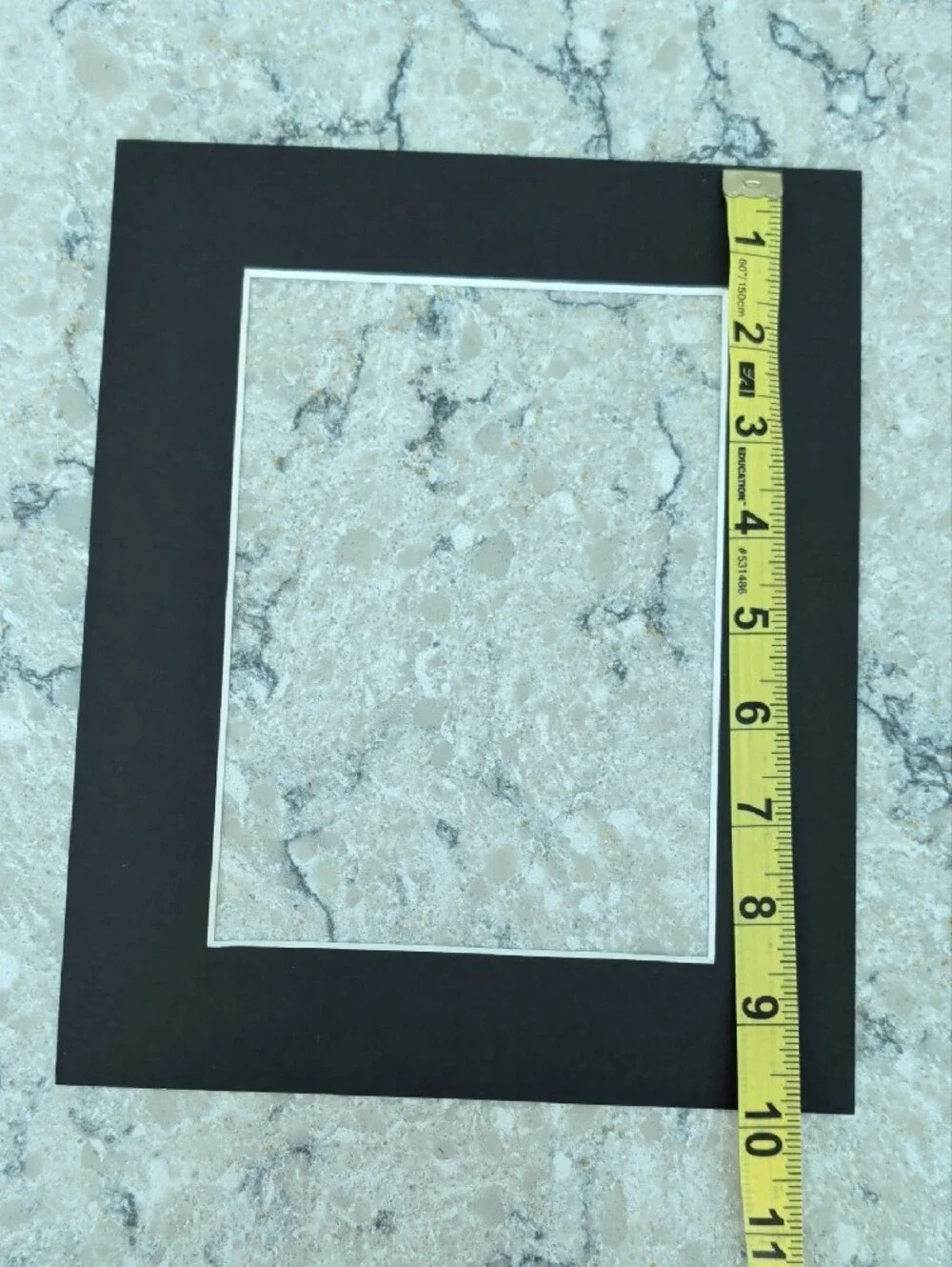 Set of 3 Black Picture Matboard 8x10 With 5x7 Opening
